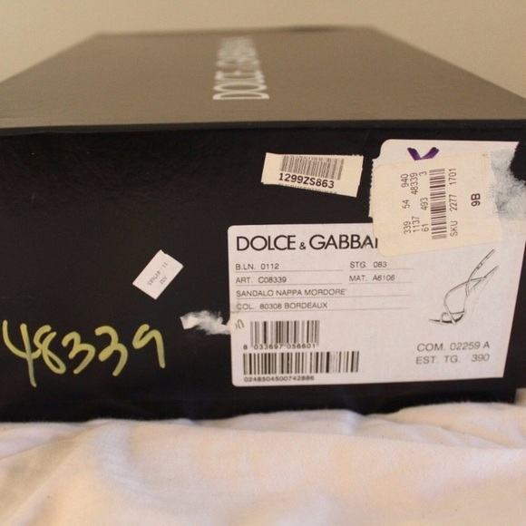 NWT Dolce & Gabbana Ankle-Strap Heels Pumps 39 / 9 - Picture 7 of 8